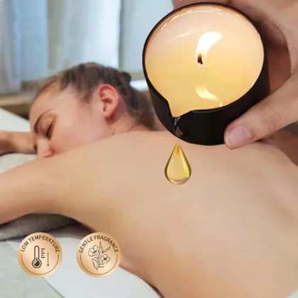 Body aromatherapy spa massage oil candle moisturizing cream