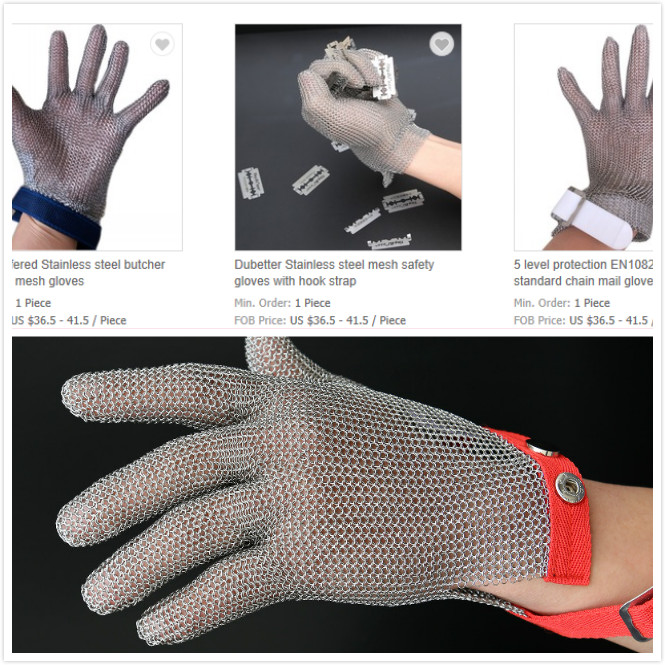 Кольчужные перчатки с ремешком из ЭВА