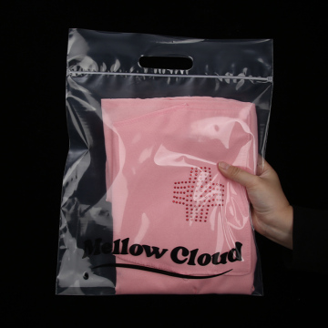 Hot Selling Eco Friendly Transparent Zipper Resealable Clothing Packaging Bags