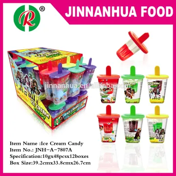 ice cream candy with powder