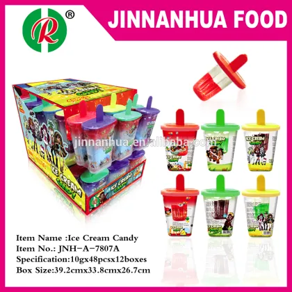 ice cream candy with powder