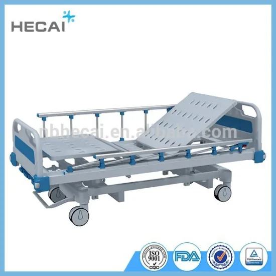 nursing manual medical bed with three crank