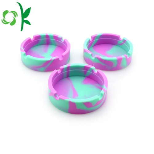 Fancy Thuốc lá đầy màu sắc Silicone Ciga Hút Ashtray