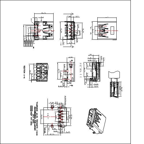 U3AFR04 USB 3.0 A TYPE Receptacle Angel DIP s