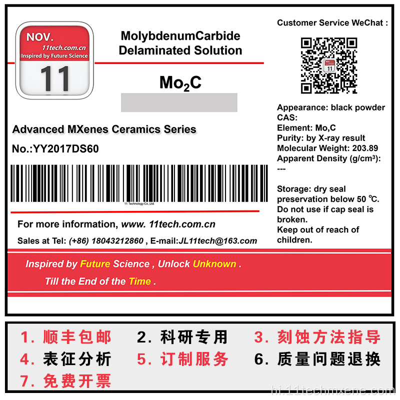 MXENES SERIES MO2C फैलाव समाधान