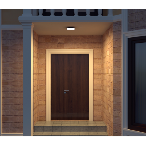 IP65 Dinding Luaran/Siling Microwave Sensor LED Garden Lampu