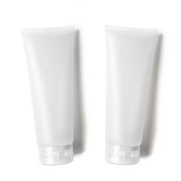 200 ml di tubo morbido in plastica cosmetica glassata trasparente