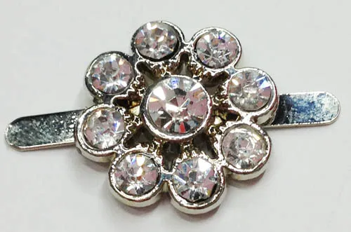 1.8cm Small Metal Rhinestone Shoe Clips