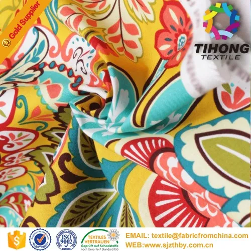2016 hotsale 65 polyester 35 cotton blend printing fabric