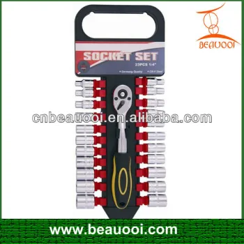 23pcs 1/4" DR socket wrench tool set / socket sets 1/4