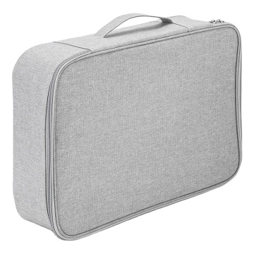 63758 Gray Men's Portable Household Certificate Storage Bag - 12 Pcs per Carton