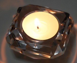 Crystal Table Candleholder (Quadrangle)