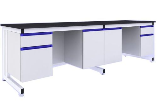 Laboratory bench, alkali resistant instrument work top