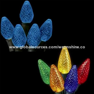 C6/C7/C9 LED String Light Set for Christmas Decorations, 0.02A Input Current