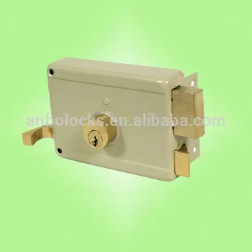rim lock with latch and bolt