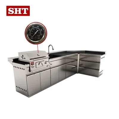 China High Quality Charcoal Grill Cabinet with Sink for Party