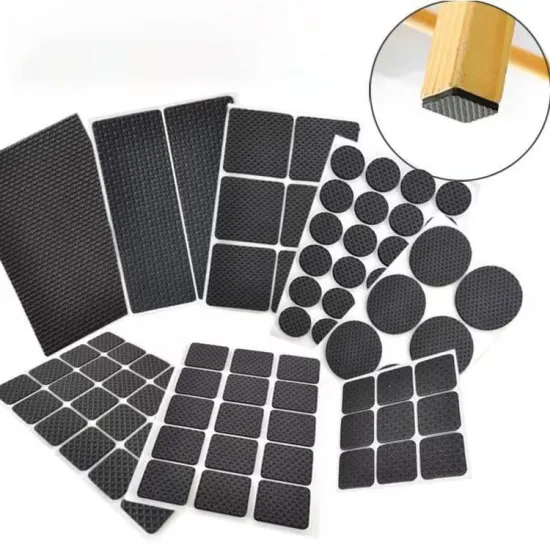 White EVA Foot Mat with Black Plaid Rubber Protection Mat