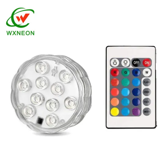 Remote Control Color-Changing 10-LED Underwater Pool Light