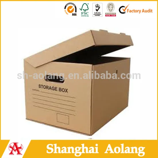 high quality brown kraft paper carton storage box