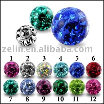 fashion preciosa Crystal Epoxy stone Ball