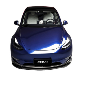 Tesla Model Y Zestaw do ciała z włókna węglowego - Ulepszony zestaw dyfuzora i zestawu do łopat przedniego i spoilera w stylu Ecturi