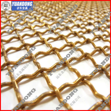 Brass Crimped Square Wire Mesh