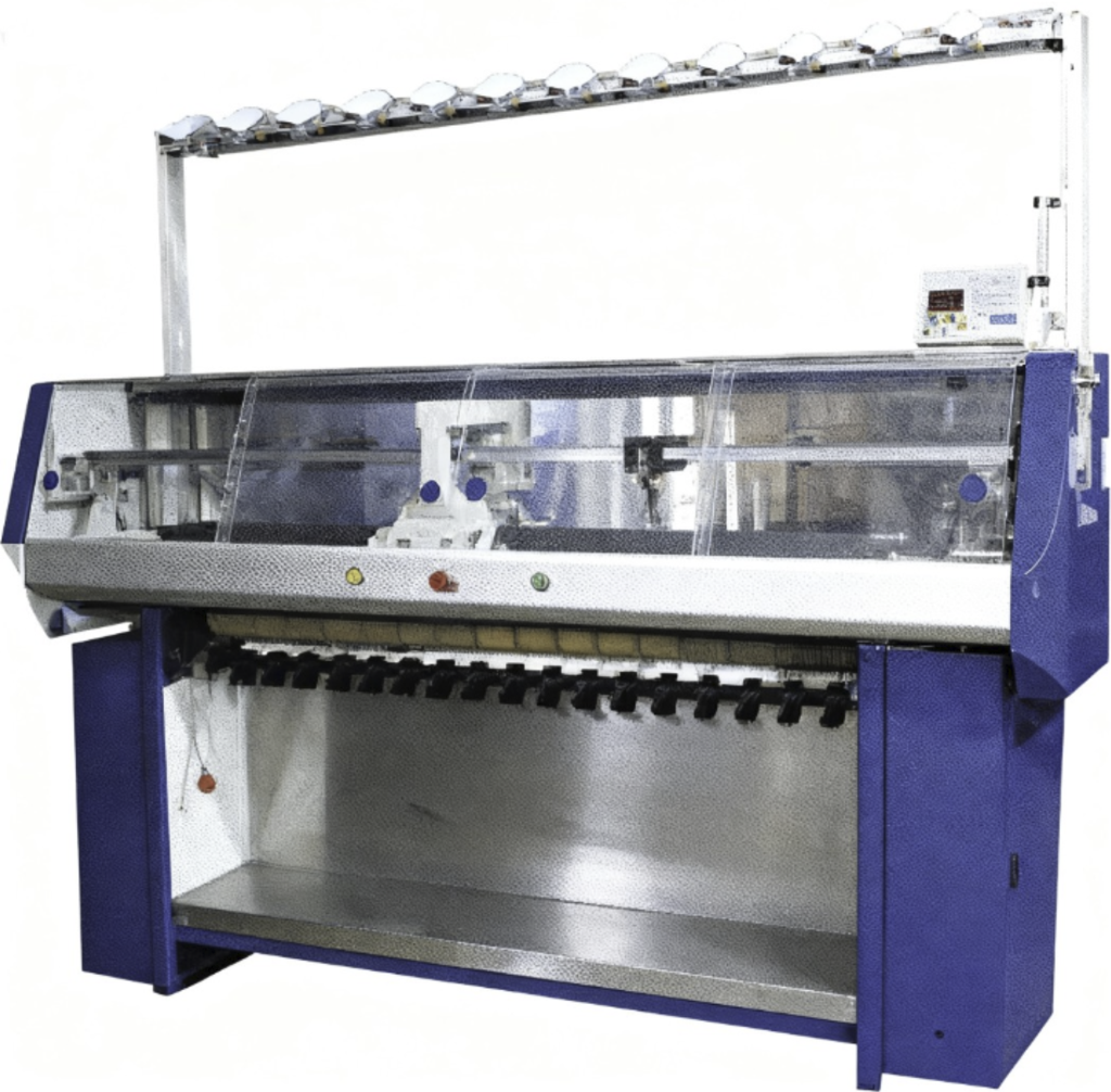 Collar flat knitting machines