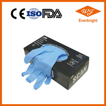 Blue Nitrile gloves Powder free , Nitrile gloves medical , Malaysia manufacturer