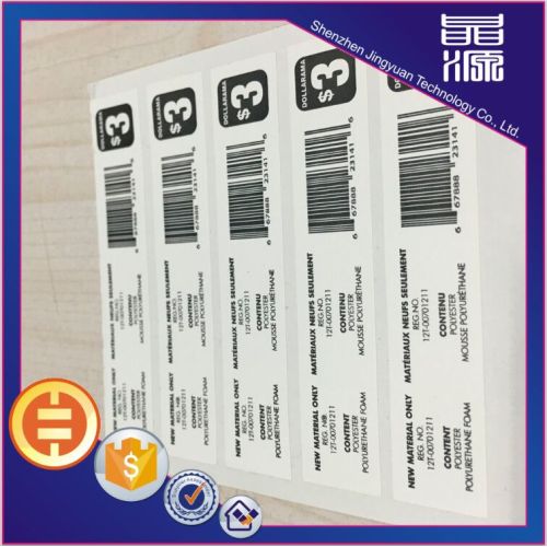 Drucken Barcode Sicherheit Label Seal