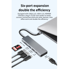 6 in 1 Dockingstation Typ USB C.