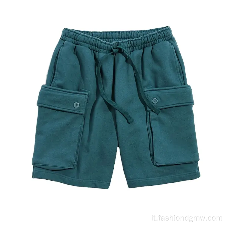 Cotton French Terry Men 6 Pocket Cargoshorts