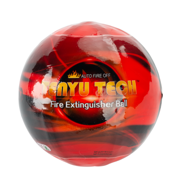 Intelligent fire ball/dry powder extinguisher