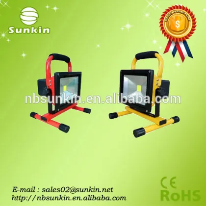 China golden supplier 10-20w led rechargeable floodlight 5w 10w 20w with CE RoHS