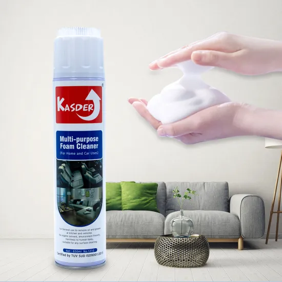 Multi-Purpose Car Foam Cleaner Spray - Decontaminates Vehicles, Carpets, Upholstery, and Homes