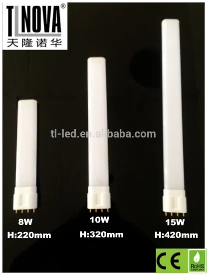 PC 8W,10W,15W 2G11 LED tube 4pins LED plug lamp CE ROHS standard