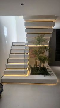 Customized DIY Steel Floating Staircase Single