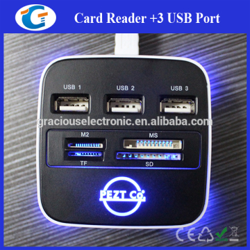 Light up promotional Usb hub combo driver