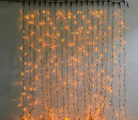 Elegant 3x3 M 300LED Atmospheric Curtain Light String for Christmas, Garden, Wedding and Holidays