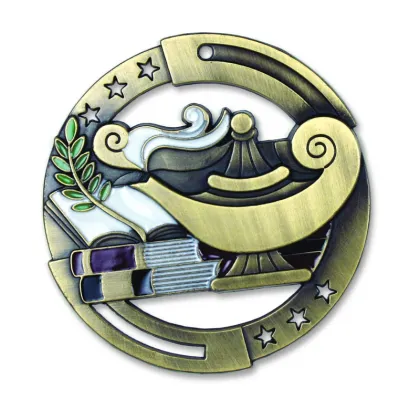 Gold Knowledge Academic Die Cast Medal​