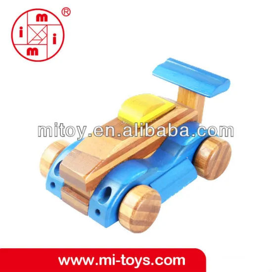 factory production ICTI certification mini toy eductaion bamboo toys car