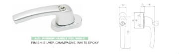 aluminum window handles door lever handles privacy lock