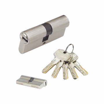 Wenzhou double open chrome color zinc lock cylinder