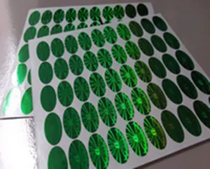 2015 Hight quality factory custom hologram sticker silver