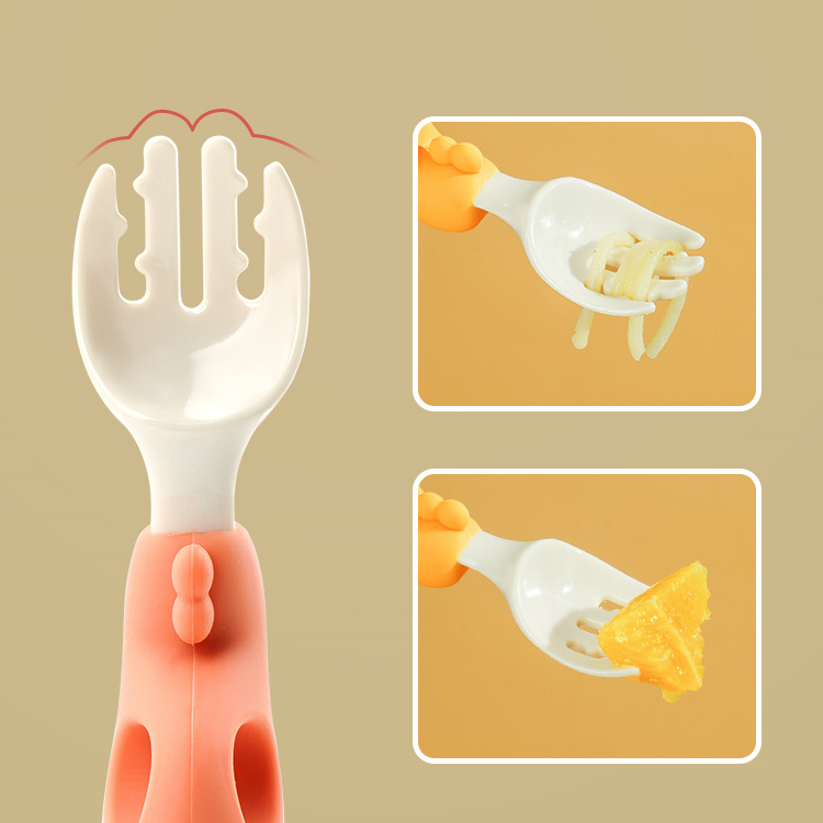 Animal Silicone Eco-Friendly Baby SupplySpoon Fork Toddler