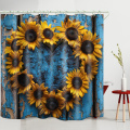 Water barrier plastic shower curtain