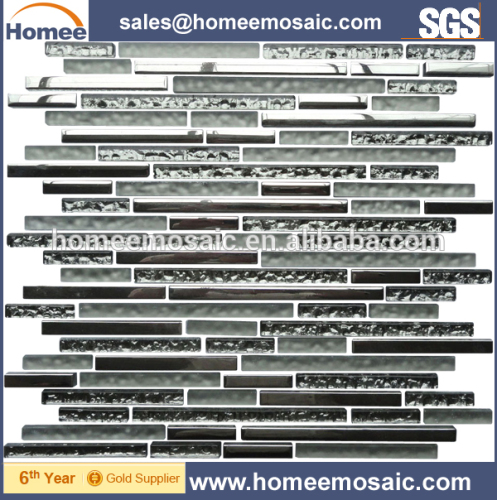 New design Water proof Strip for Wall or Kitchen backsplash glass mosaic tile