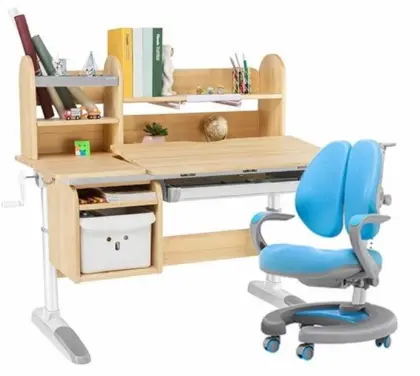 Solid wood study desk