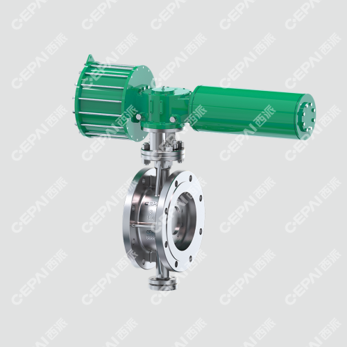 Pneumatic Flanged Triple Eccentric Butterfly Valve