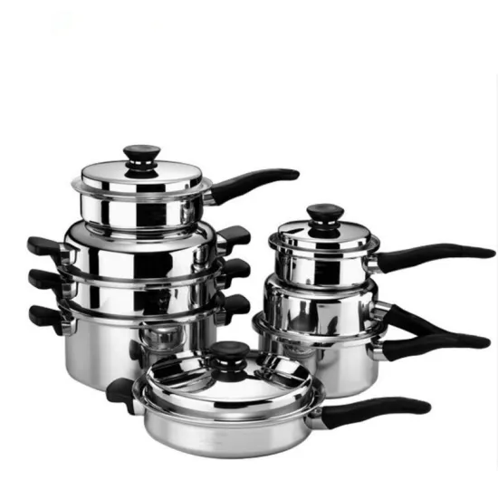 304 Stainless Steel Cookware Set 21 Pieces Set