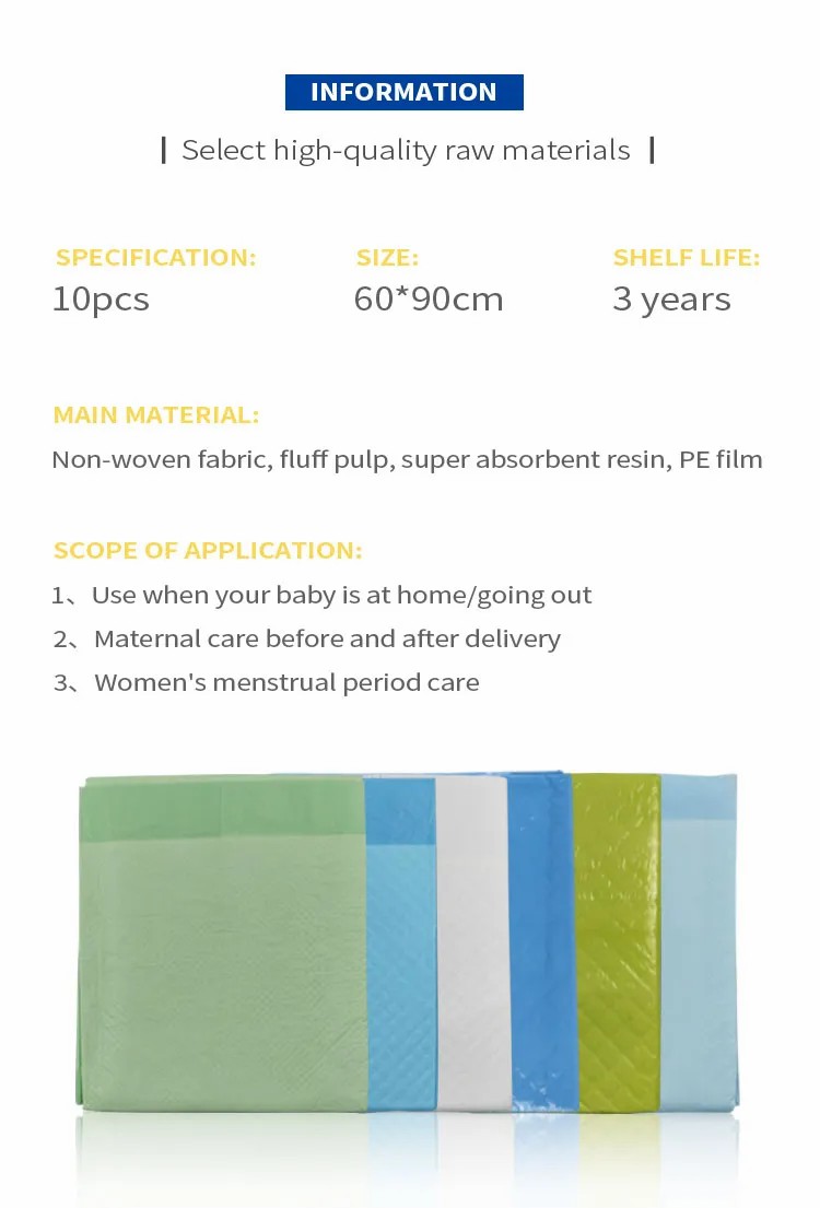 Breathable Film Incontinence Pads Details